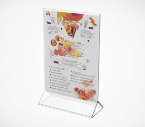 Подставка под меню с треугольным основанием ACR-MENU HOLDER-A5