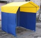 Палатка торговая 1,9х1,9 м домик Россия