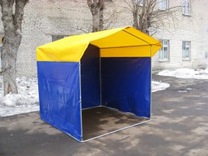 Палатка 2х2 м тент ПВХ, труба 20х20 мм. Россия