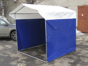 Палатка  2,5х2 м тент ПВХ, труба 20х20 мм.  Россия