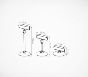 Ценникодержатель на круглой подставке BASE CLIP ножка 100мм
