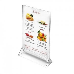 Подставка под меню с треугольным основанием ACR-MENU HOLDER-A4