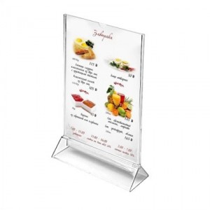 Подставка под меню с треугольным основанием ACR-MENU HOLDER-A4