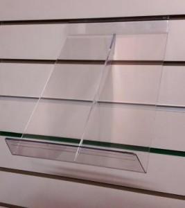 Полка прозрачная F-189 для экономпанели для рубашек