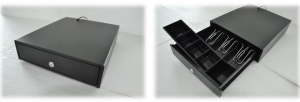 Денежный ящик «МИДЛ 1.0/К0» ( компакт черный ) 300х360х80 мм