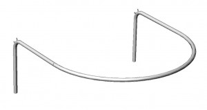 Примерочная прямая П 109 (чёрная) краска