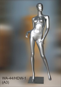 Манекен женский серый глянец WA-44/HDW-1(A3)