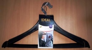Вешалка из пластика IDEAL, цвет чёрный