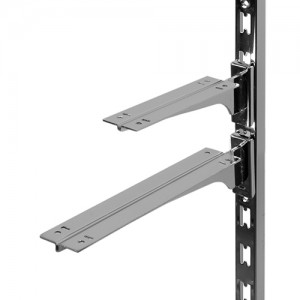 Кронштейн-полкодержатель двухсторонний 25 см четыре зацепа Каналина (2252S)