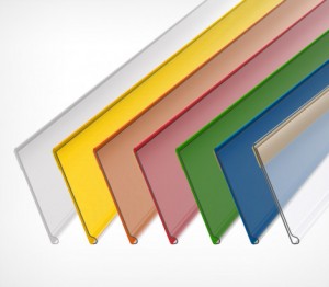 Ценникодержатель полочный самоклеющийся DBR26 белый, шир. 1 м.